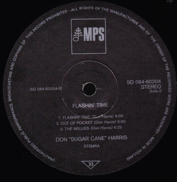 Don Sugarcane Harris* : Flashin' Time (LP, Album)