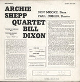 The Archie Shepp-Bill Dixon Quartet : The Archie Shepp-Bill Dixon Quartet (LP, Album, Mono)