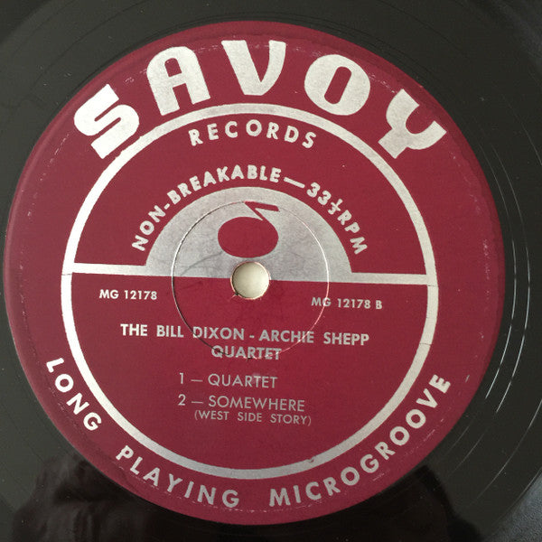 The Archie Shepp-Bill Dixon Quartet : The Archie Shepp-Bill Dixon Quartet (LP, Album, Mono)