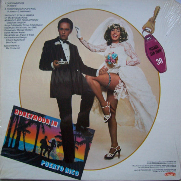Paul Jabara : Disco Wedding / Honeymoon In Puerto Rico (12", S/Sided, Single)