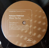 Rahsaan Patterson : Where You Are (12", Promo)