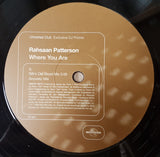 Rahsaan Patterson : Where You Are (12", Promo)