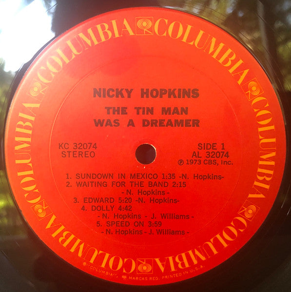 Nicky Hopkins : The Tin Man Was A Dreamer (LP, Album, San)