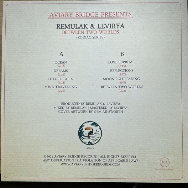 Remulak &  LeVirya : Between Two Worlds (Zodiac Series) (10", EP, Ltd, Win)