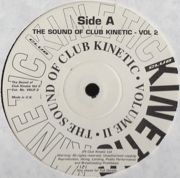 Various : The Sound Of Club Kinetic - Volume II (2xLP, Comp)
