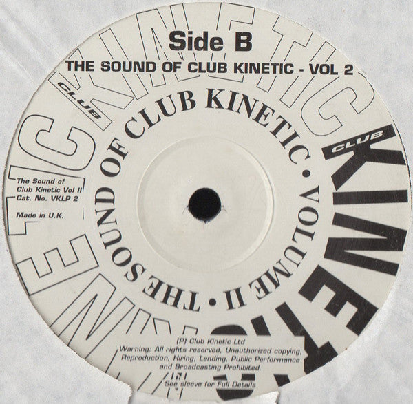 Various : The Sound Of Club Kinetic - Volume II (2xLP, Comp)