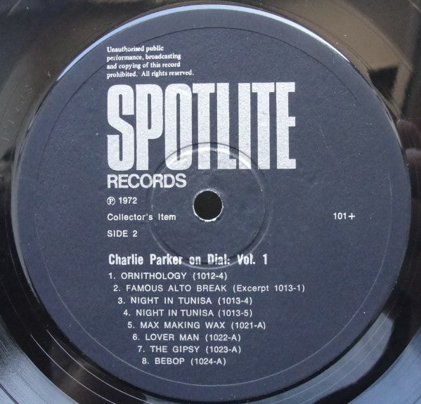 Charlie Parker : Charlie Parker On Dial Volume 1 (LP, Comp, Mono, RP)