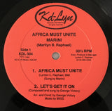 Marini (3) : Africa Must Unite / Let's Get It On (12")