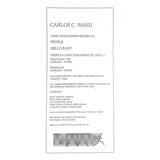 Carlos C. Ward : People / Hello Baby (12")
