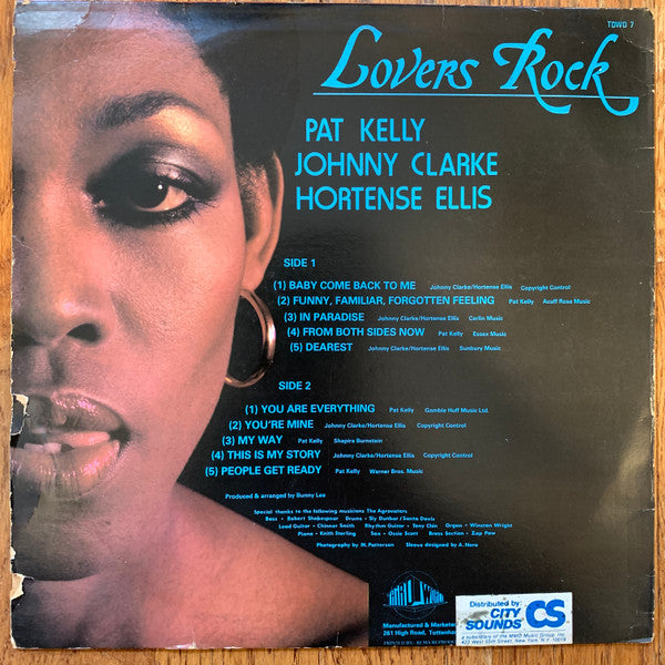 Pat Kelly / Johnny Clarke / Hortense Ellis : Lovers Rock (LP, Album)