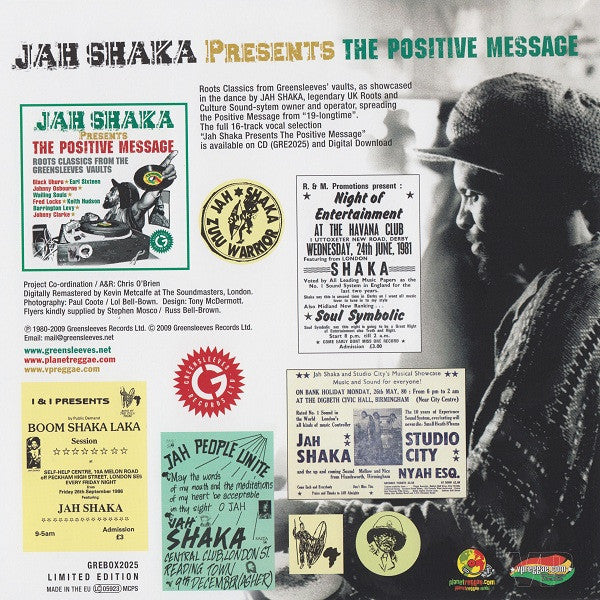 Jah Shaka : The Positive Message (6x7", Comp, Ltd, RM + Box)