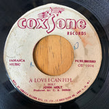 John Holt / Hugh Black : A Love I Can Feel / Long Liver Man (7")