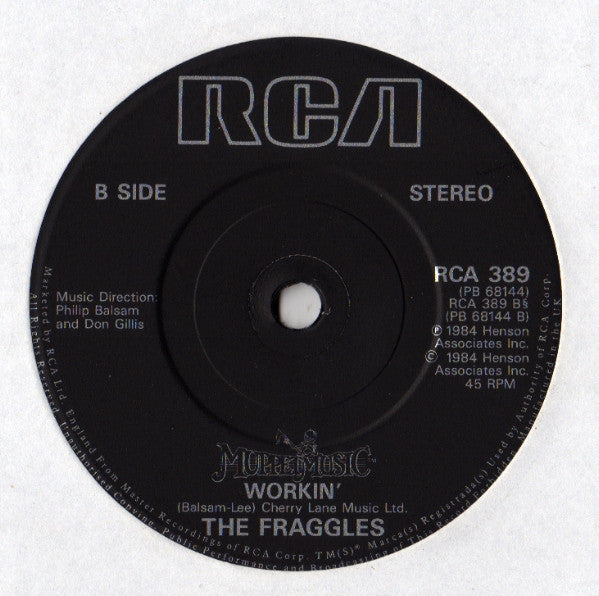 The Fraggles : Theme From Fraggle Rock (7", Single)