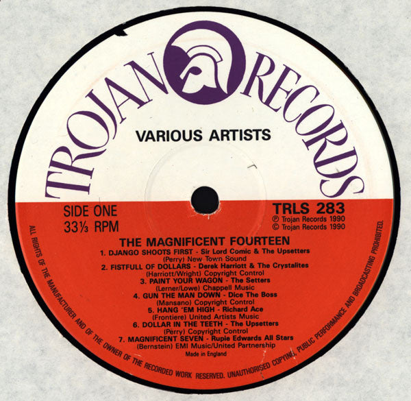 Various : The Magnificent Fourteen (14 Shots Of Western Inspired Reggae) (LP, Comp)
