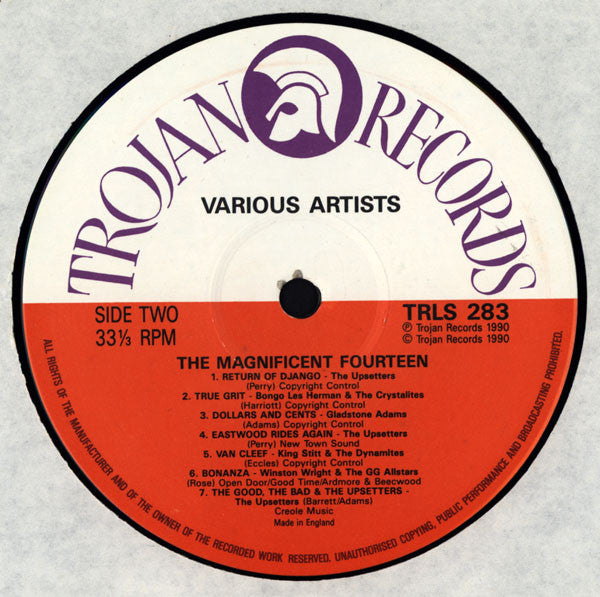 Various : The Magnificent Fourteen (14 Shots Of Western Inspired Reggae) (LP, Comp)