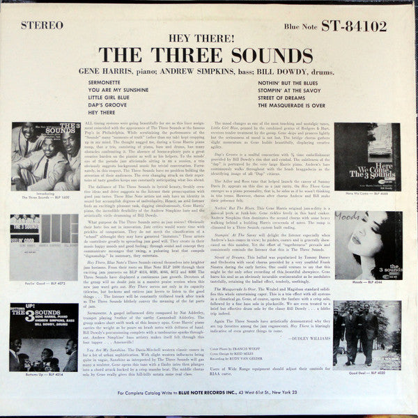 The Three Sounds : Hey There! (LP, Album)