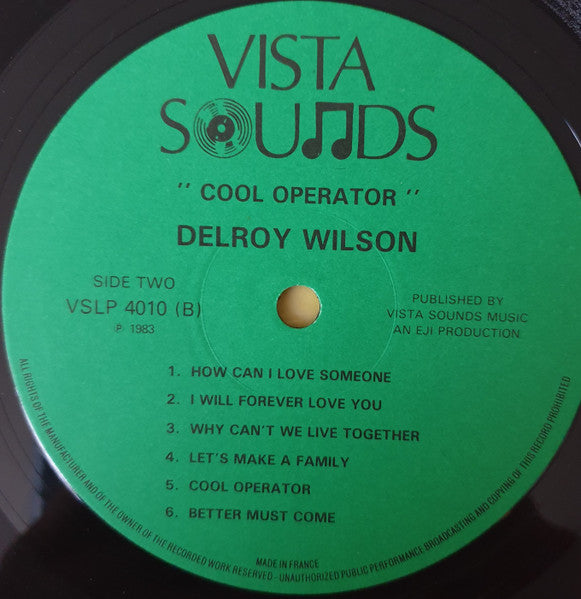 Delroy Wilson : Cool Operator (LP, Album)