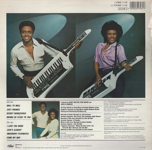 René & Angela : Wall To Wall (LP, Album, RE)