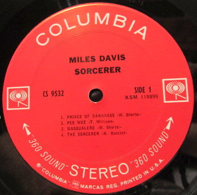 Miles Davis : Sorcerer (LP, Album, Pit)