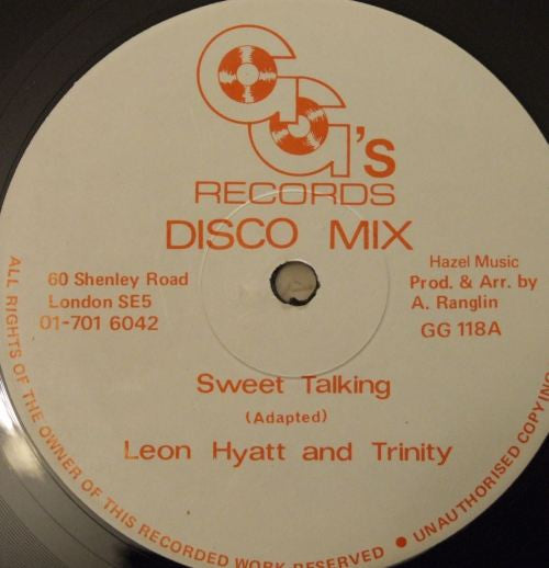 Leon Hyatt And Trinity (4) : Sweet Talking (12")
