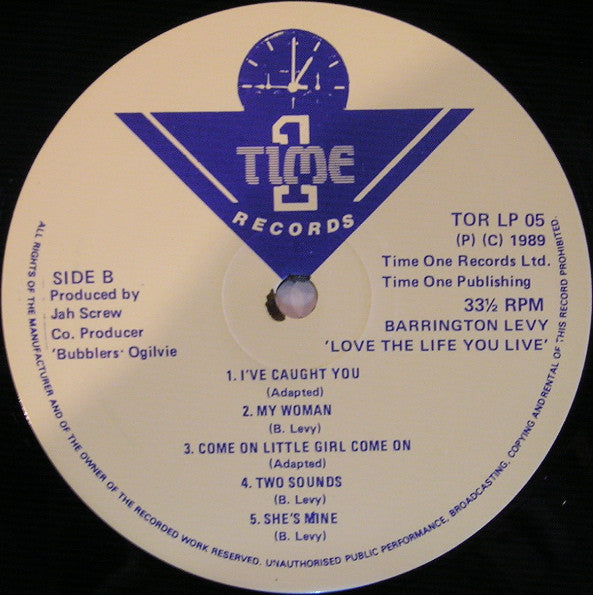 Barrington Levy : Love The Life You Live (LP, Album)