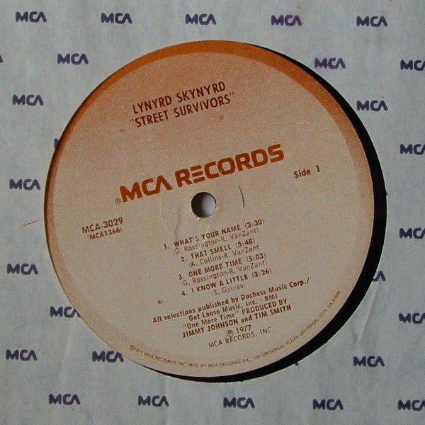 Lynyrd Skynyrd : Street Survivors (LP, Album, RE, Pin)