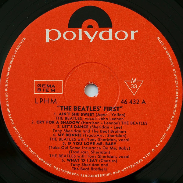 The Beatles Featuring Tony Sheridan & Guests* : The Beatles' First (LP, Comp, Mono)