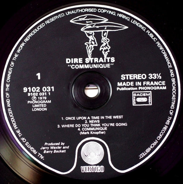 Dire Straits : Communiqué (LP, Album, Emb)