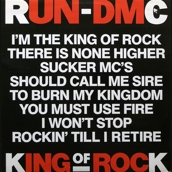 Run-DMC : King Of Rock (12")