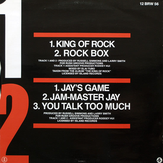 Run-DMC : King Of Rock (12")