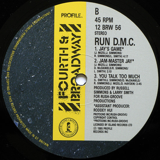 Run-DMC : King Of Rock (12")