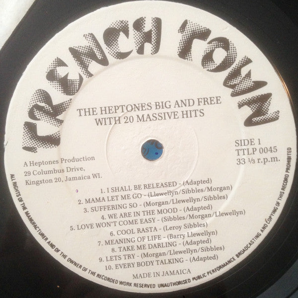 The Heptones : Big And Free With 20 Massive Hits (LP, Comp)