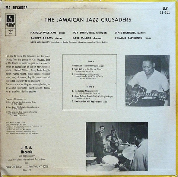 The Jamaican Jazz Crusaders : A Live Interview And Set With The Jamaican Jazz Crusaders (LP)