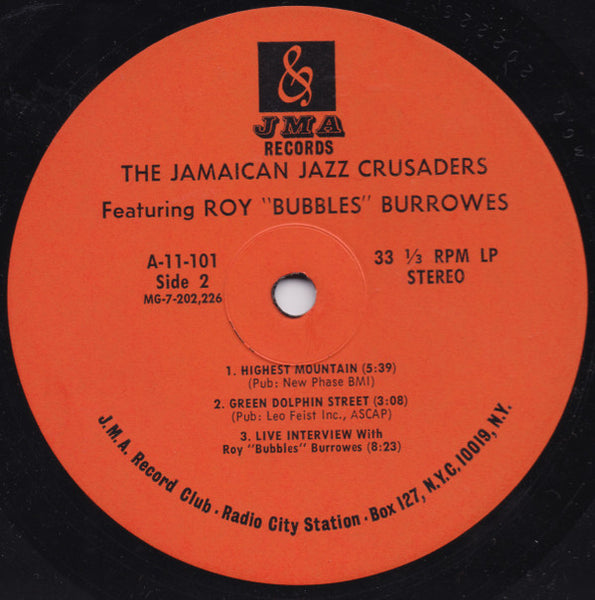 The Jamaican Jazz Crusaders : A Live Interview And Set With The Jamaican Jazz Crusaders (LP)