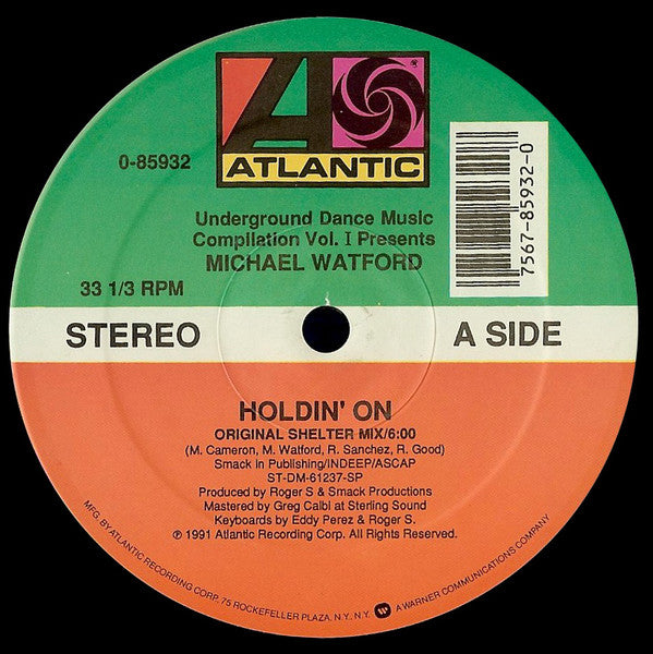Michael Watford : Holdin' On (12")