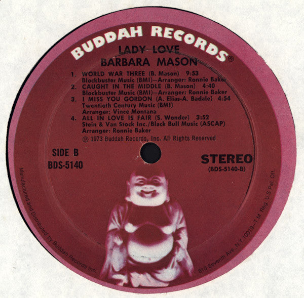 Barbara Mason : Lady Love (LP, Album, Mon)