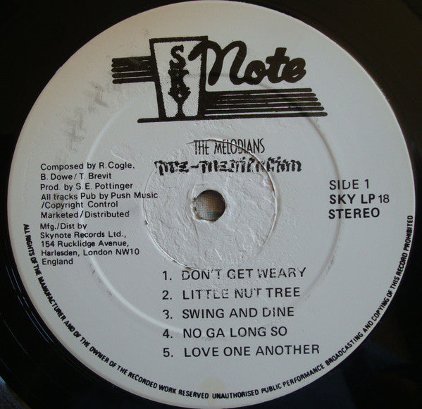 The Melodians : Pre-Meditation (LP, Album)