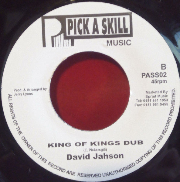 David Jahson : Child Of The King (7")