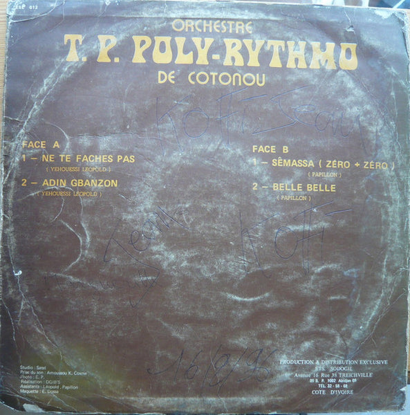 Orchestre T. P. Poly-Rythmo De Cotonou* : Orchestre T. P. Poly-Rythmo De Cotonou Vol. 1 Special 80 (LP, Album)