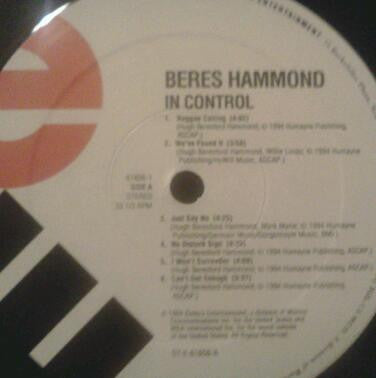 Beres Hammond : In Control (LP, Album)