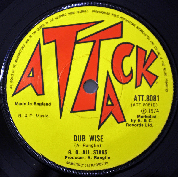 Gregory Isaacs / G. G. All Stars* : Don't Go / Dub Wise (7", Single)