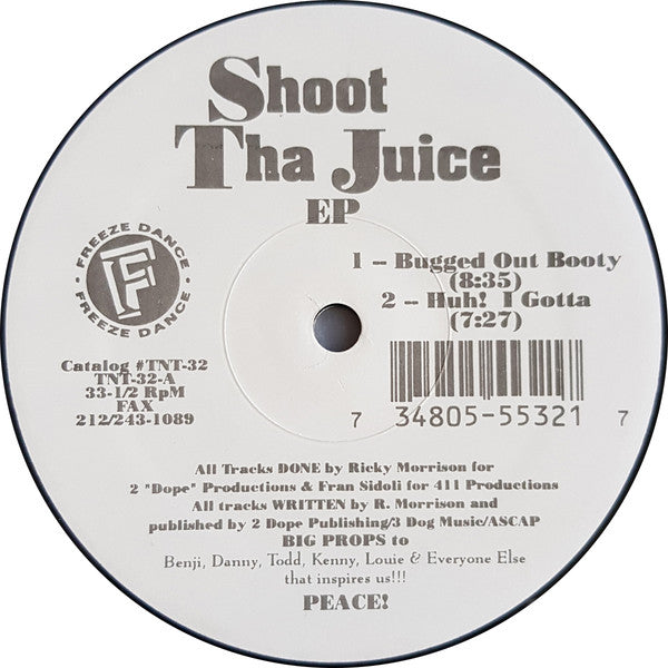 Ricky Morrison & Fran Sidoli : Shoot Tha Juice EP (12", EP)