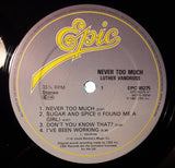 Luther Vandross : Never Too Much (LP, Album)