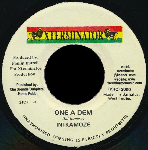 Ini Kamoze : One A Dem (7")