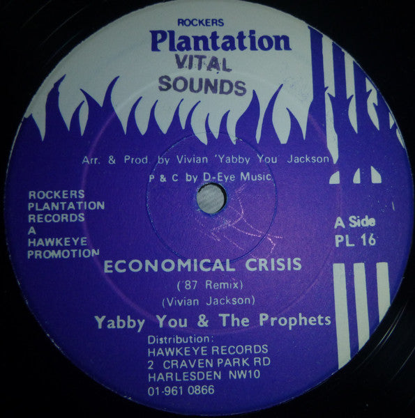 Yabby You & The Prophets : Economical Crisis / Whose Gonna Care For You (12")