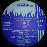 Yabby You & The Prophets : Economical Crisis / Whose Gonna Care For You (12")