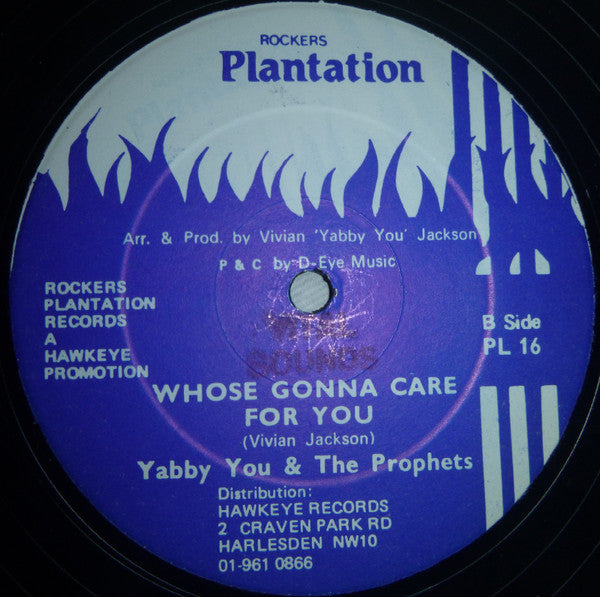 Yabby You & The Prophets : Economical Crisis / Whose Gonna Care For You (12")
