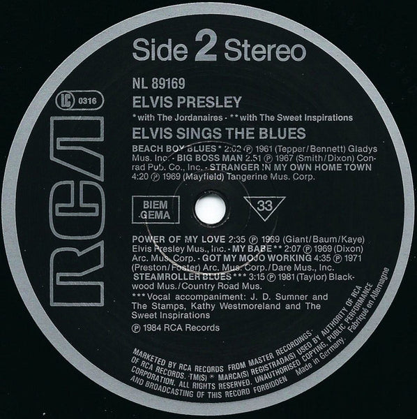 Elvis* : Elvis Sings The Blues (LP, Comp, RE)