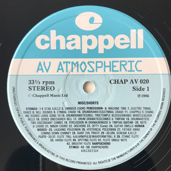 Various : Atmospheric - Misc/Shorts (LP)