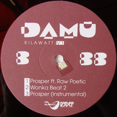 Damu* : Kilawatt: V1 (12", EP, Ltd)